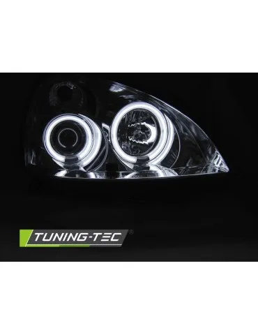 Phares chromés pour RENAULT CLIO II 06.01-09.05