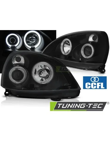 Phares noirs pour RENAULT CLIO II 06.01-09.05