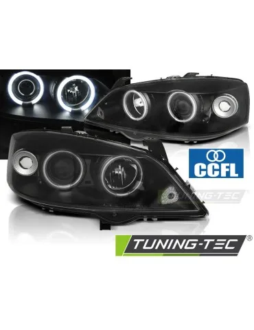 Phares noirs pour OPEL ASTRA G 09.97-02.04