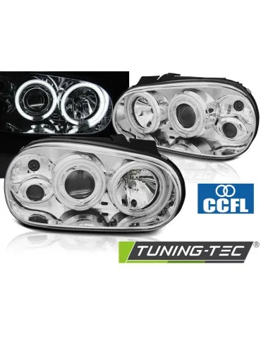 Phares chromés pour VW GOLF 4 09.97-09.03
