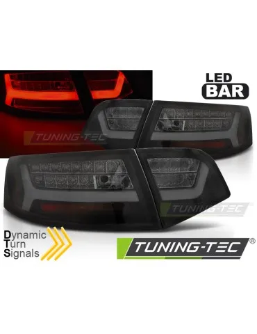 Feux arrière à LED noirs fumés pour AUDI A6 08-11 Berline