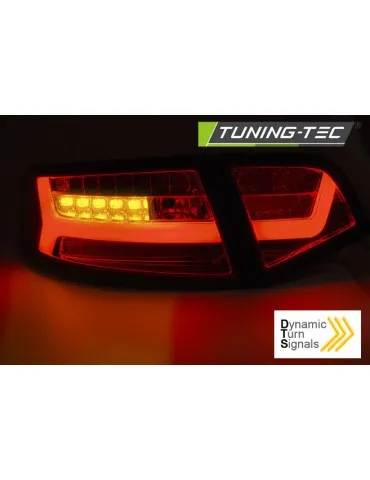 Feux arrière à LED noirs fumés pour AUDI A6 08-11 Berline