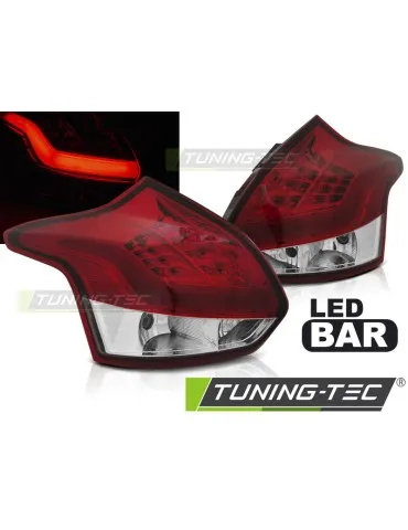 Feux arrière à LED rouges blancs pour FORD FOCUS 3 11-10.14 berline à hayon