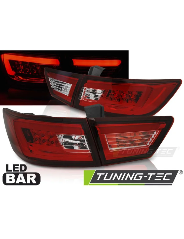 Feux arrière à LED rouges blancs pour RENAULT CLIO IV 13-16 berline à hayon