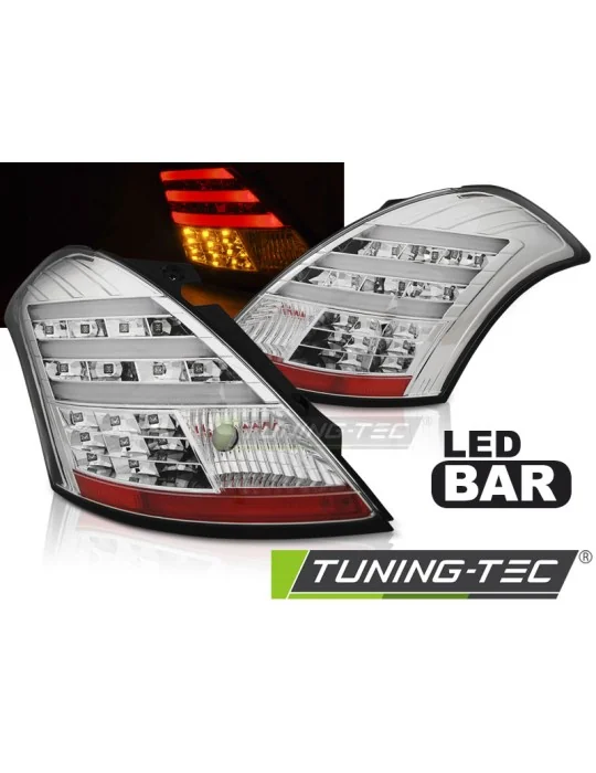 Feux arrière à LED chromés pour