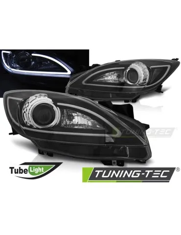 Phares à LED noirs pour MAZDA 3 09-10.13