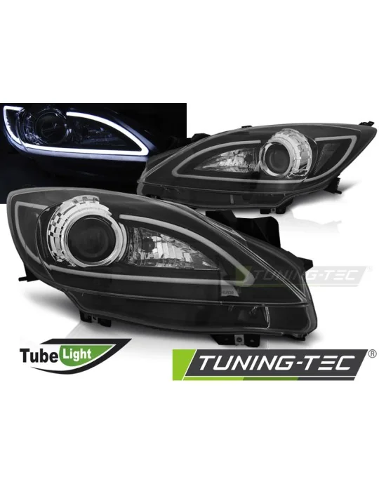 Phares à LED noirs pour Mazda 3 (2009 - 2013)