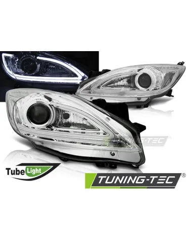 Phares à LED chromés pour MAZDA 3 09-10.13