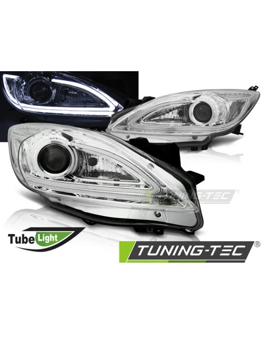 Phares à LED chromés pour Mazda 3 (2009 - 2013)