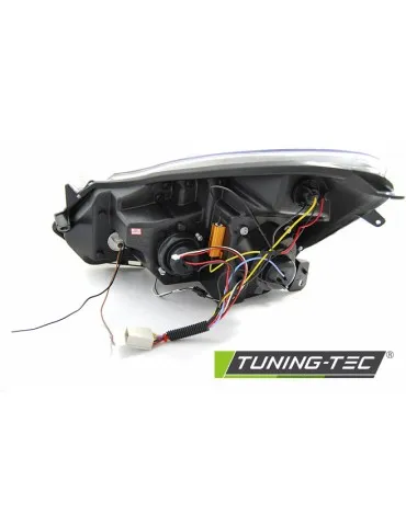 Phares à LED noirs pour OPEL CORSA D 04.06-11