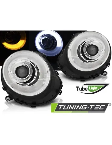 Phares à LED chromés pour BMW MINI COOPER 06-14