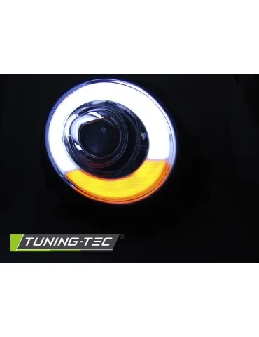 Phares à LED chromés pour BMW MINI COOPER 06-14