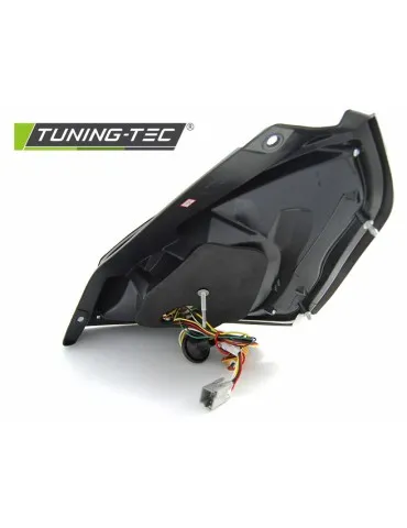 Feux arrière à LED chromés pour FORD FIESTA MK7 12-16 HB