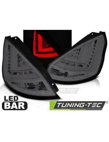 Feux arrière à LED fumés pour FORD FIESTA MK7 12-16 HB
