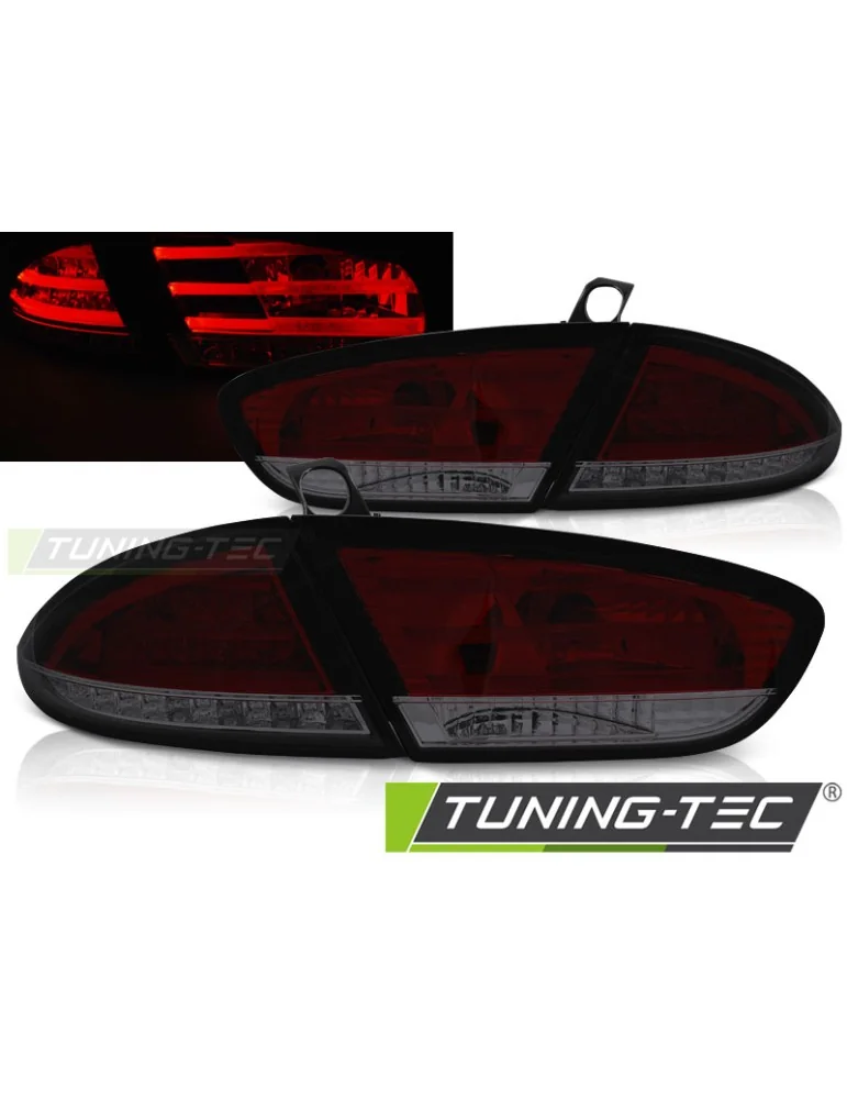 Feux arrière à LED fumés rouges pour SEAT LEON 03.09-12