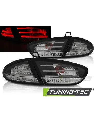 Feux arrière à LED noirs pour SEAT LEON 03.09-12