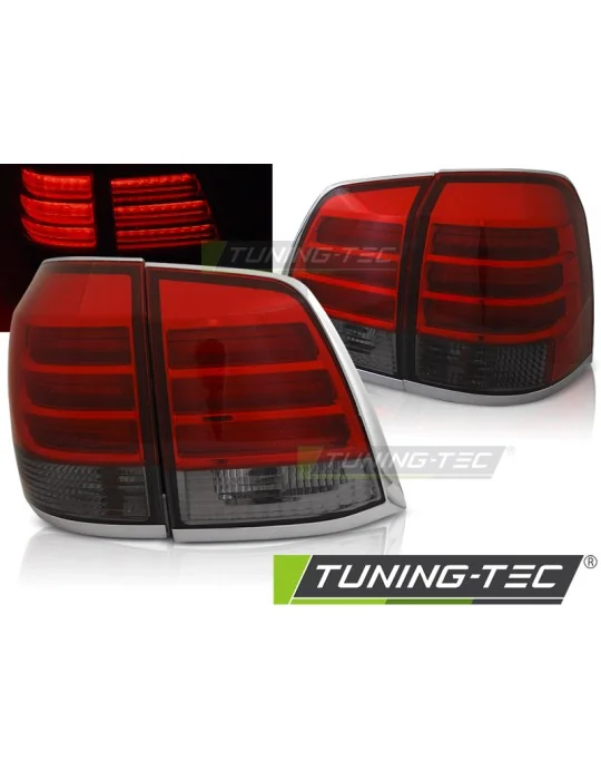 Feux arrière à LED fumés rouges pour Toyota Land Cruiser FJ200 (2007 - 2015)