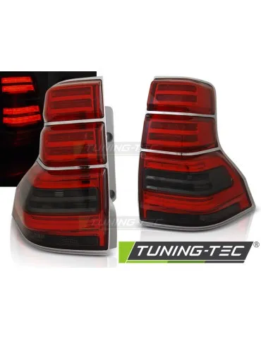 Feux arrière à LED fumés rouges pour TOYOTA LAND CRUISER 150 09-13