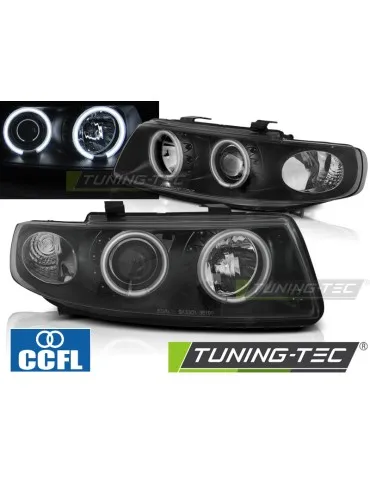 Phares à LED noirs pour SEAT LEON TOLEDO 04.99-08.04