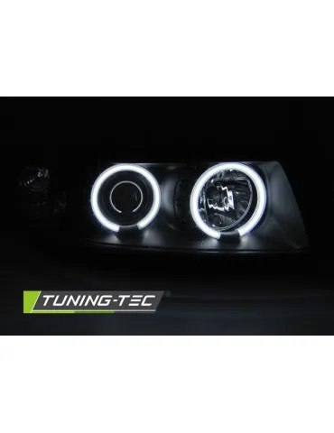 Phares à LED noirs pour SEAT LEON TOLEDO 04.99-08.04