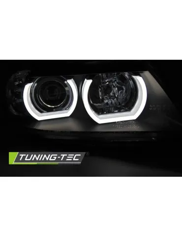 Phares à LED noirs pour BMW E90/E91 03.05-08.0