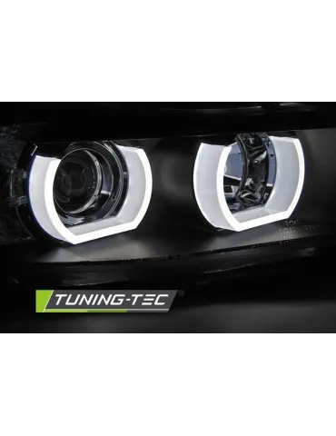 Phares à LED noirs pour BMW E90/E91 03.05-08.0