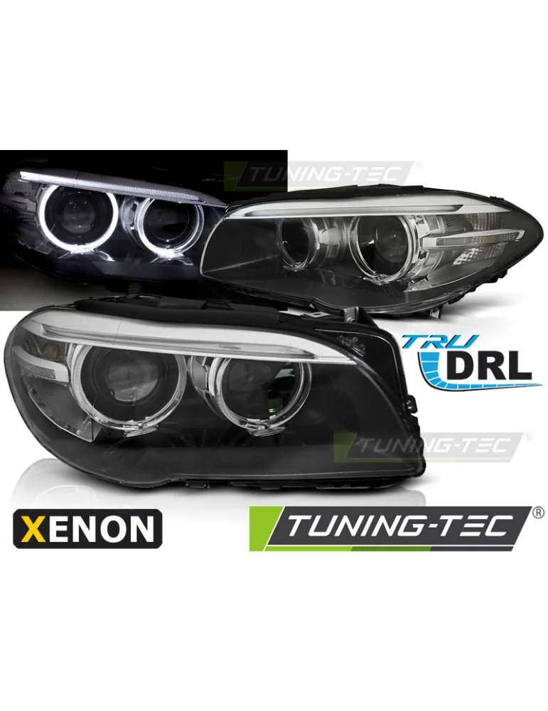 Phares au xénon noirs pour BMW F10 F11 10-07.13
