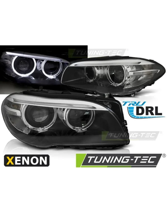 Phares au xénon noirs pour BMW F10 F11 (2010 - 2013)