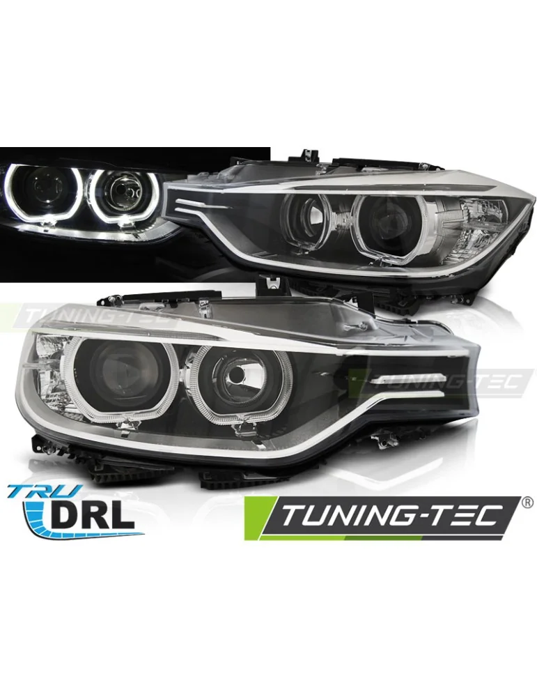 Phares à LED noirs pour BMW F30/F31 10.11 05.15