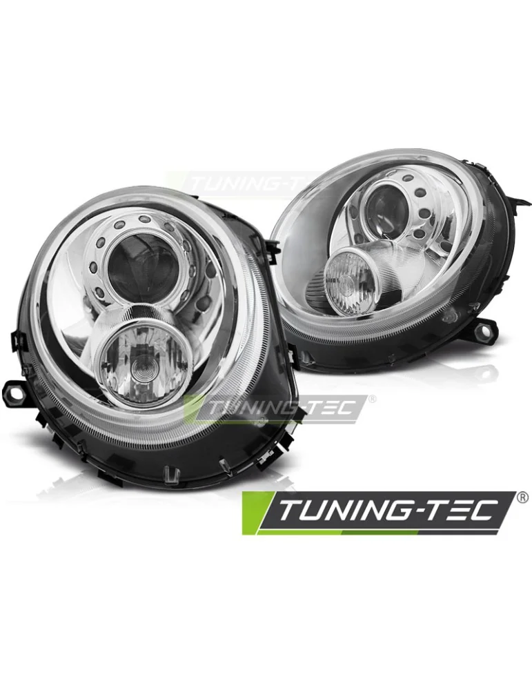 Phares chromés pour BMW MINI COOPER 06-14