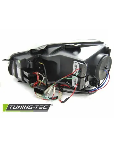 Phares à LED noirs chromés pour VW GOLF 6 08-12