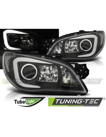Phares à LED noirs pour SUBARU IMPREZA II GD 06-07