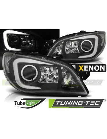 Phares au xénon noirs pour SUBARU IMPREZA II GD 06-07 HID
