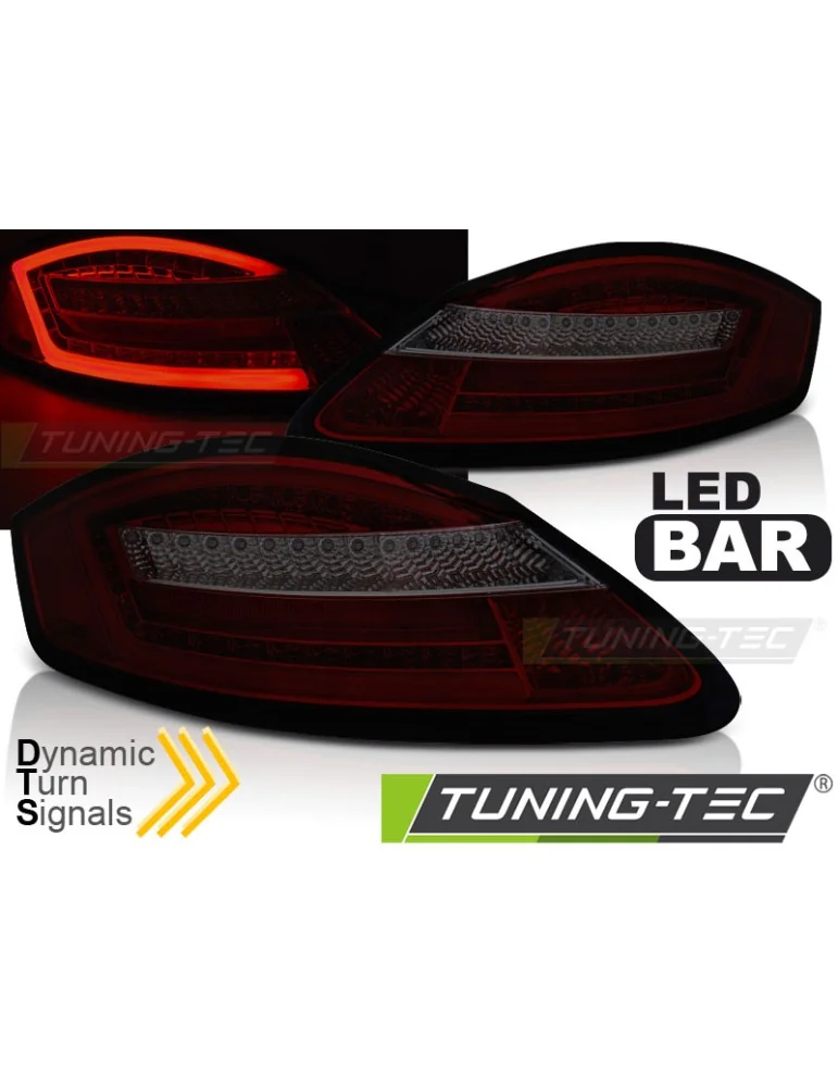 Feux arrière à LED fumés rouges pour PORSCHE BOXSTER 987 CAYMAN 05-08