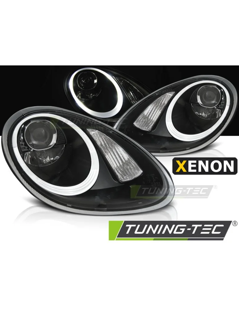 Phares au xénon noirs pour PORSCHE BOXSTER CAYMAN 987 05-08