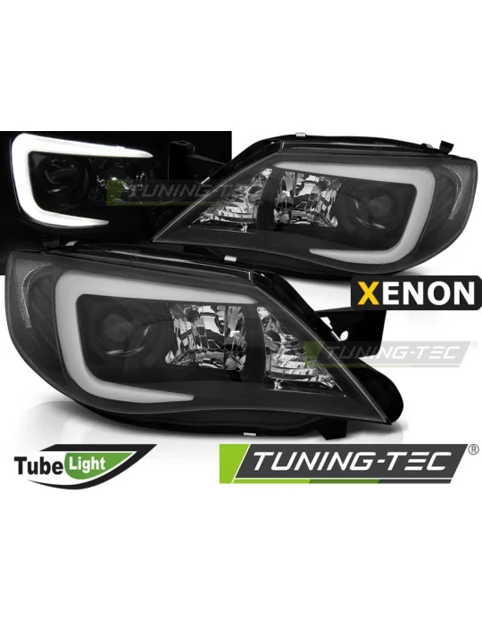 Phares au xénon noirs pour Subaru Impreza III GH (2007 - 2012)