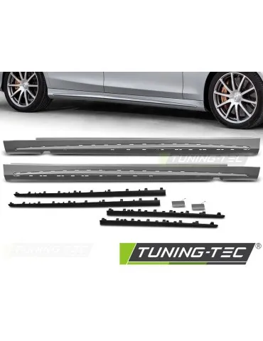 Bas de caisse noirs pour MERCEDES S-KLASA W222 13-18 LONG VERSION