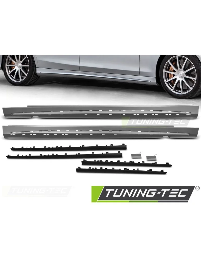 Bas de caisse noirs pour MERCEDES S-KLASA W222 13-18 LONG VERSION