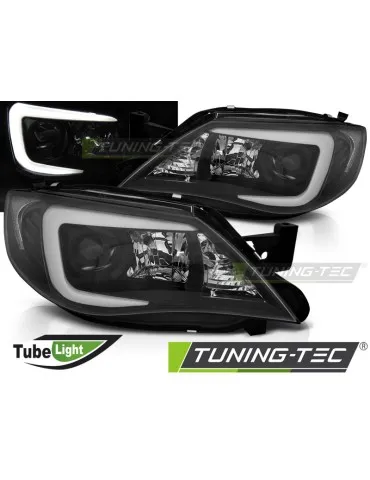 Phares à LED noirs pour SUBARU IMPREZA III GH 07-12