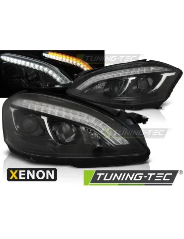 Phares au xénon noirs pour MERCEDES W221 05-09