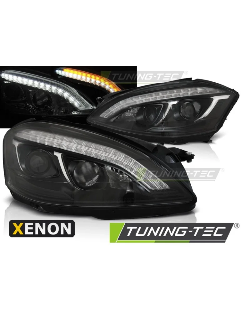 Phares au xénon noirs pour MERCEDES W221 05-09