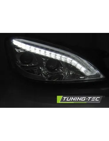 Phares au xénon chromés pour MERCEDES W221 05-09