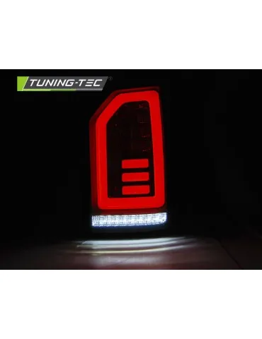 Feux arrière à LED noirs fumés blancs pour VW T6 15-19