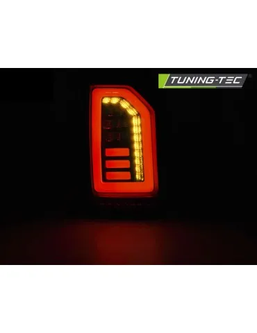 Feux arrière à LED noirs fumés blancs pour VW T6 15-19