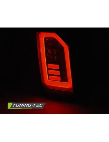 Feux arrière à LED noirs fumés blancs pour VW T6 15-19