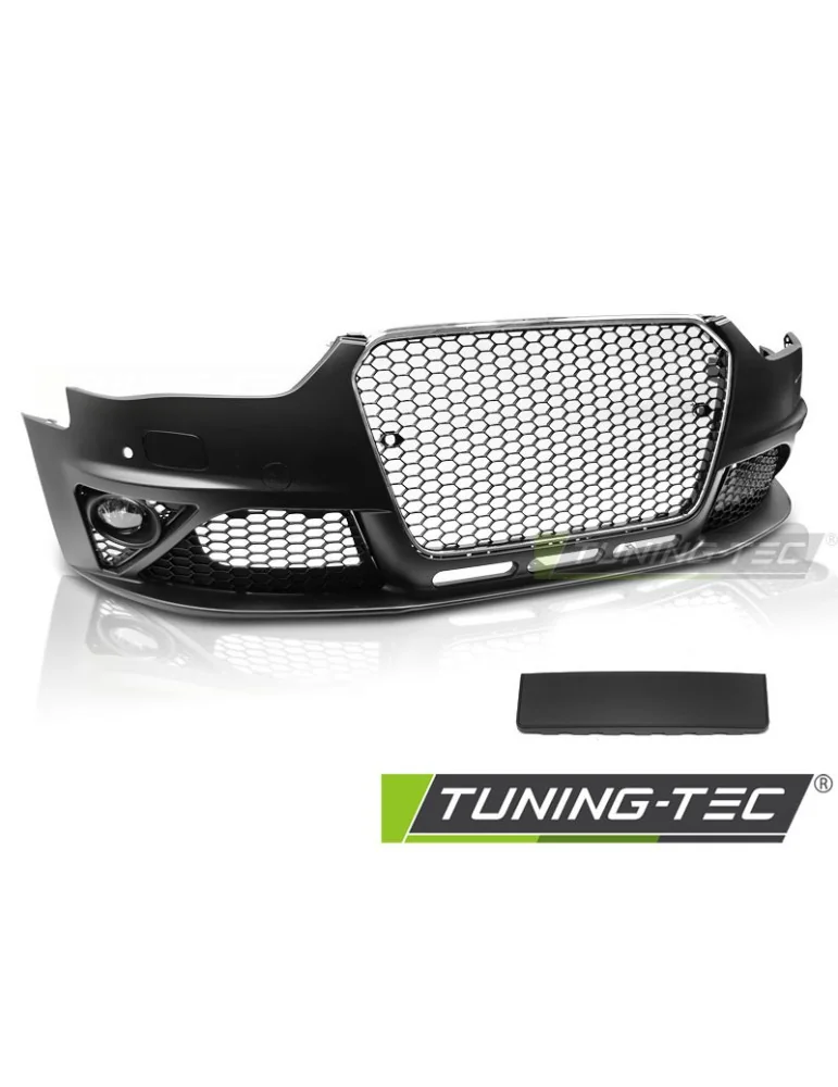 Pare-chocs avant noir chromé pour AUDI A4 B8 12-15