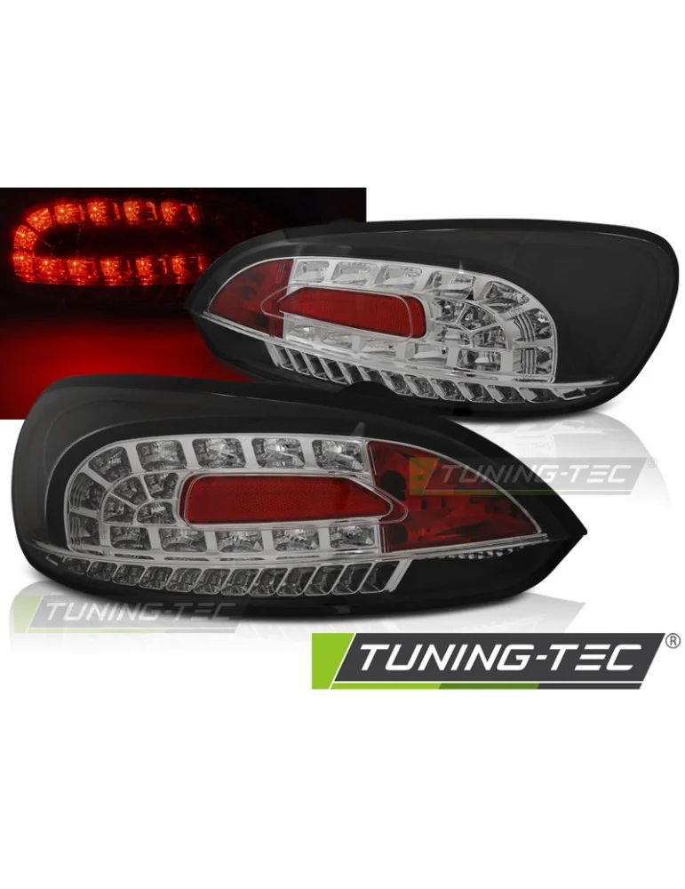 Feux arrière à LED noirs pour VW SCIROCCO III 08-04.14