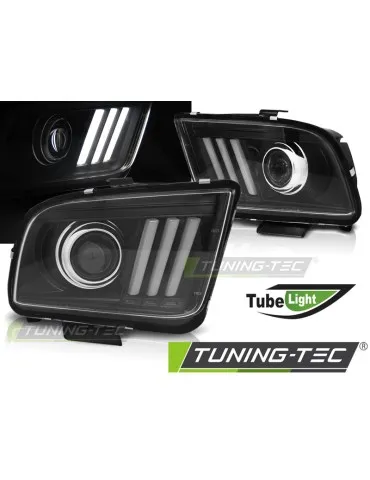 Phares à LED noirs pour FORD MUSTANG 04-09