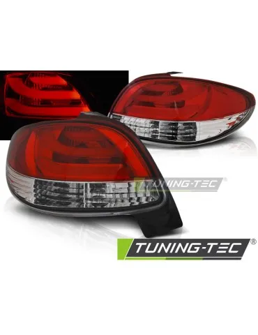 Feux arrière à LED rouges blancs pour PEUGEOT 206 10.98