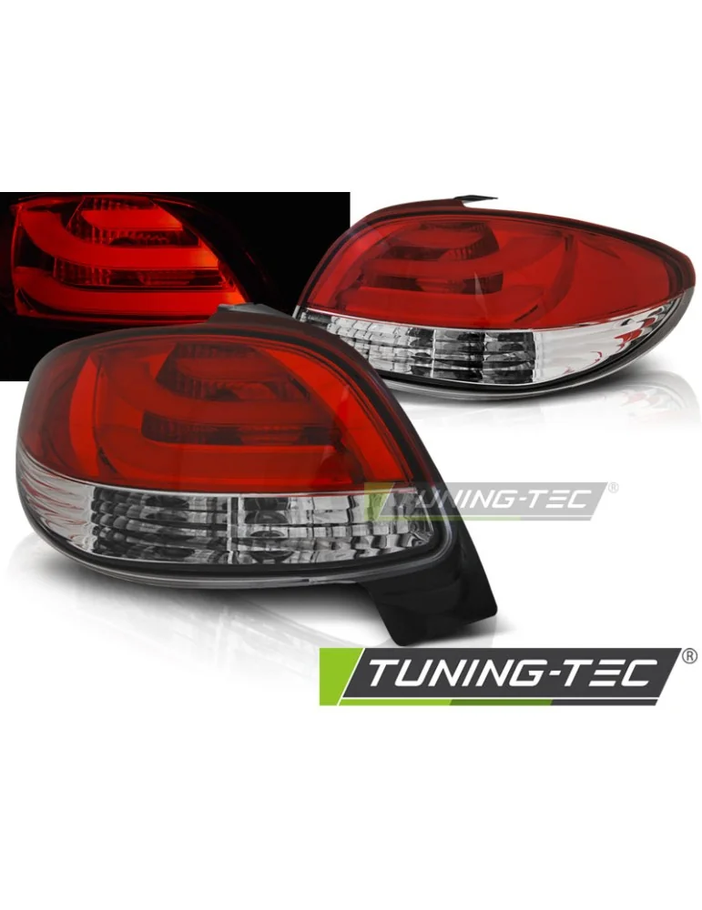 Feux arrière à LED rouges blancs pour PEUGEOT 206 10.98